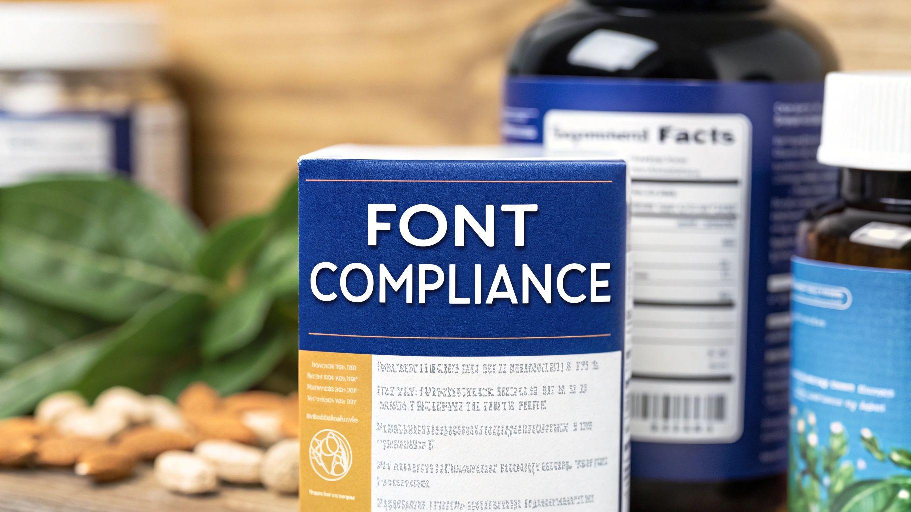 Your Guide to Supplement Facts Font Compliance