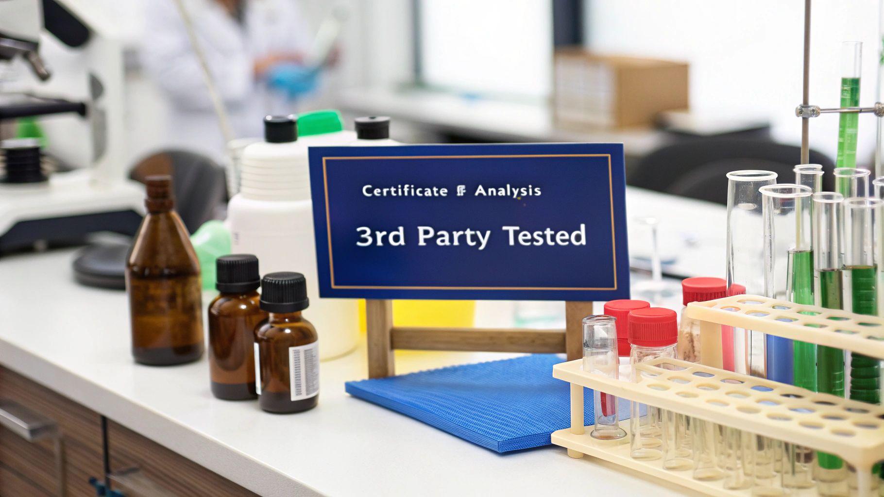 Your Partner in Building a 3rd Party Tested Supplement Brand