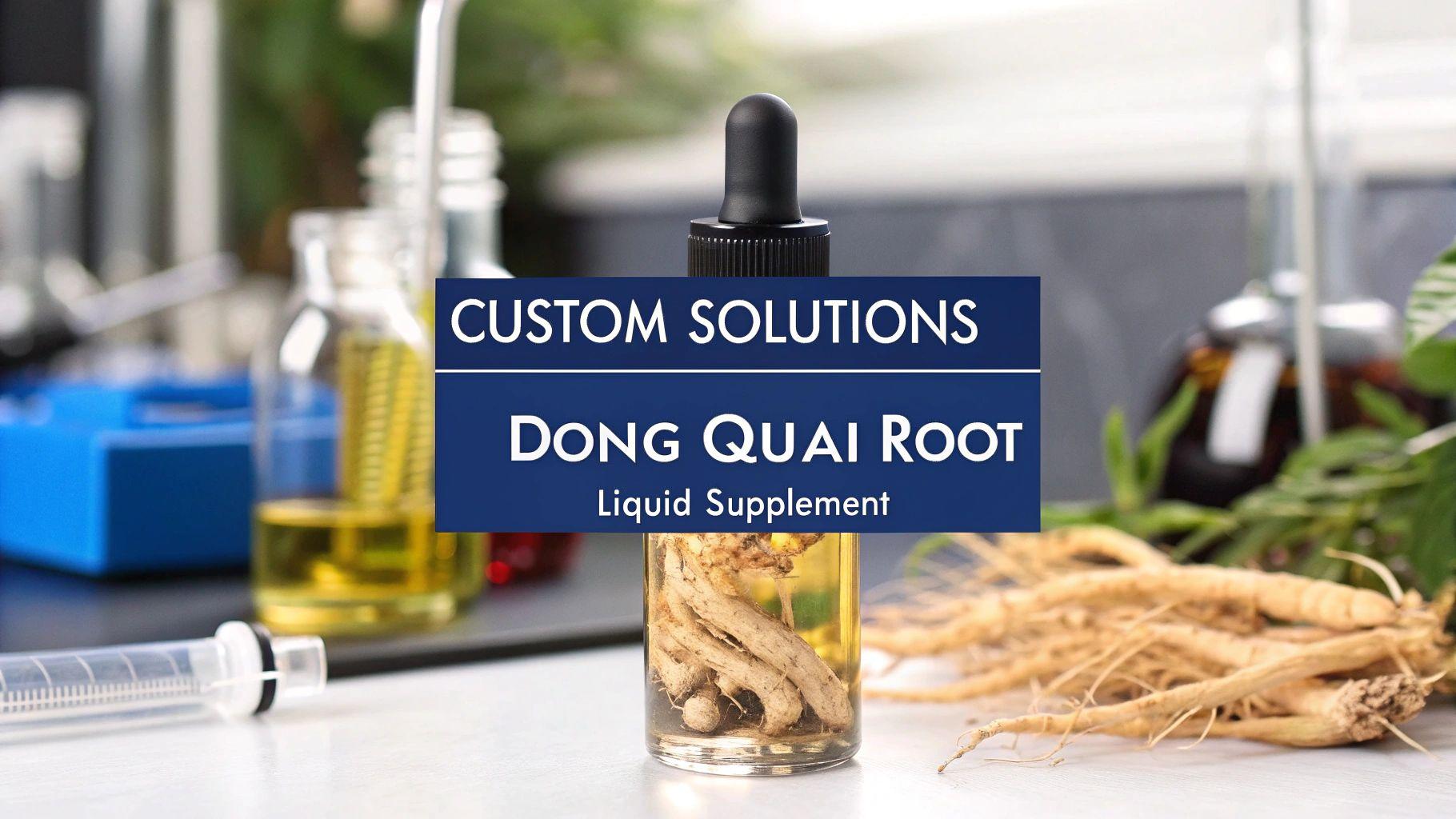 Your Partner in Custom Dong Quai Root Supplements | Private Label & Contract Manufacturing